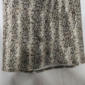 & Other Stories Snake Print Mini Skirt